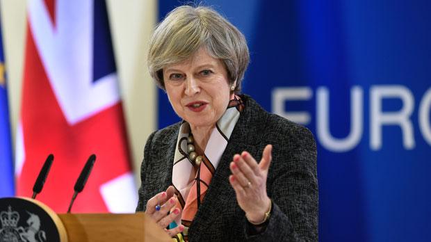Theresa May habla sobre el Brexit en una cumbre europea